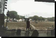 View from the main stage on the Mud (early in the morning)